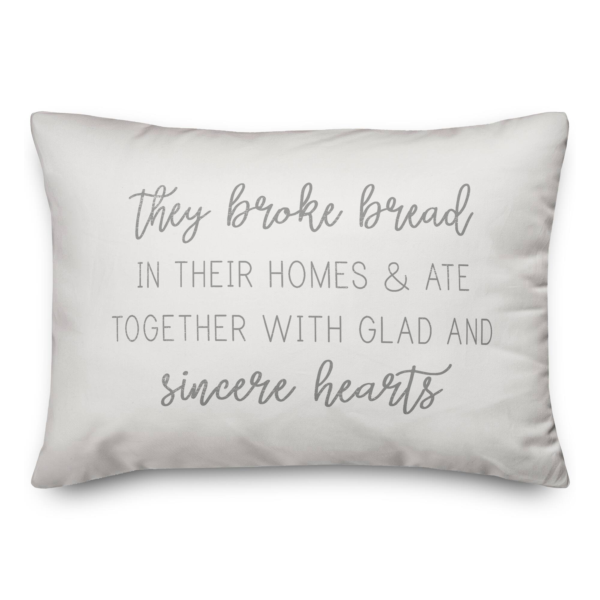 They Broke Bread 20" x 14" Throw Pillow